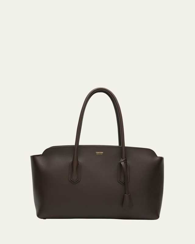 Alexander Large Shoulder Bag in Natural Grain Leather